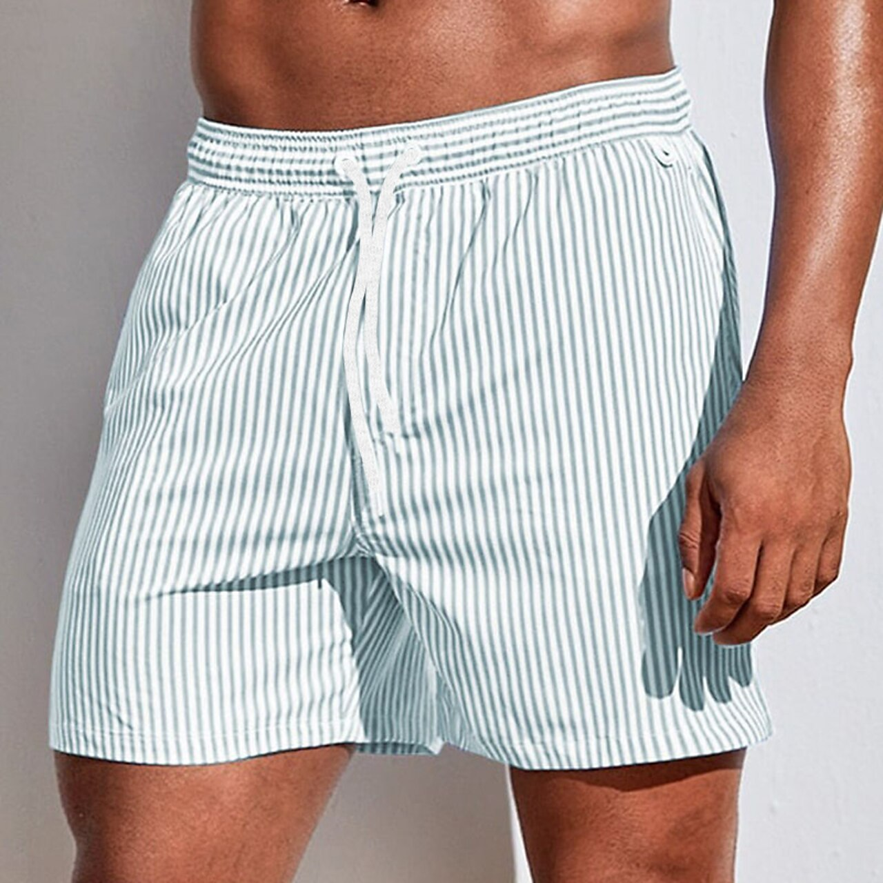 Zwemshort | Gestreept | Elastische Taille | Zwemshort | Mannen Strandshort-Hallo Susanne