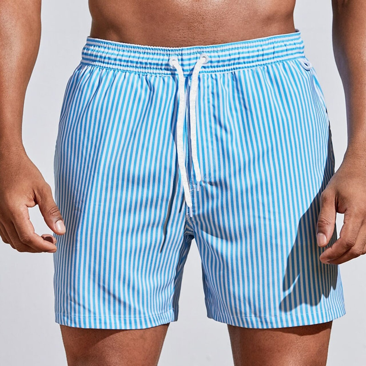 Zwemshort | Gestreept | Elastische Taille | Zwemshort | Mannen Strandshort-Hallo Susanne