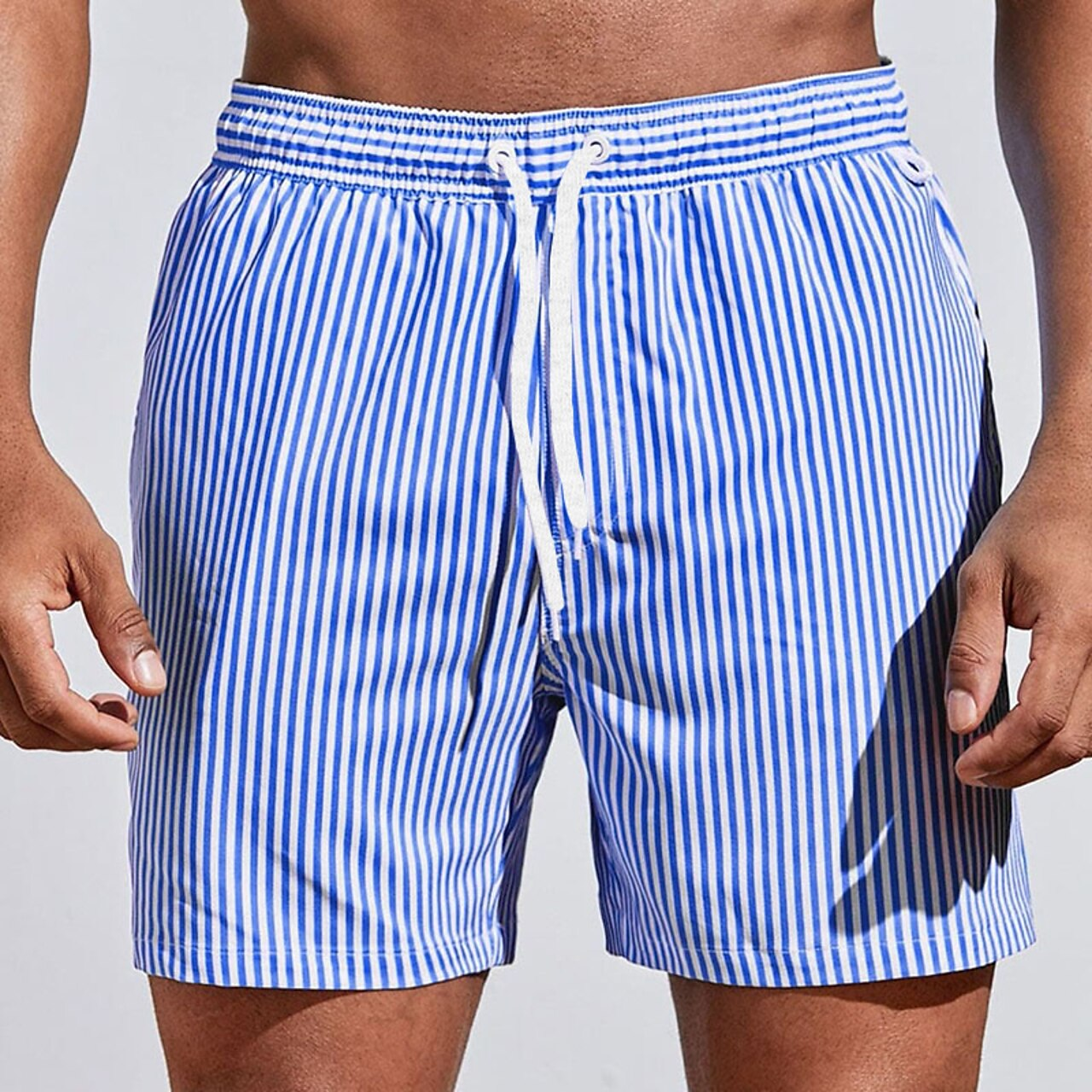 Zwemshort | Gestreept | Elastische Taille | Zwemshort | Mannen Strandshort-Hallo Susanne
